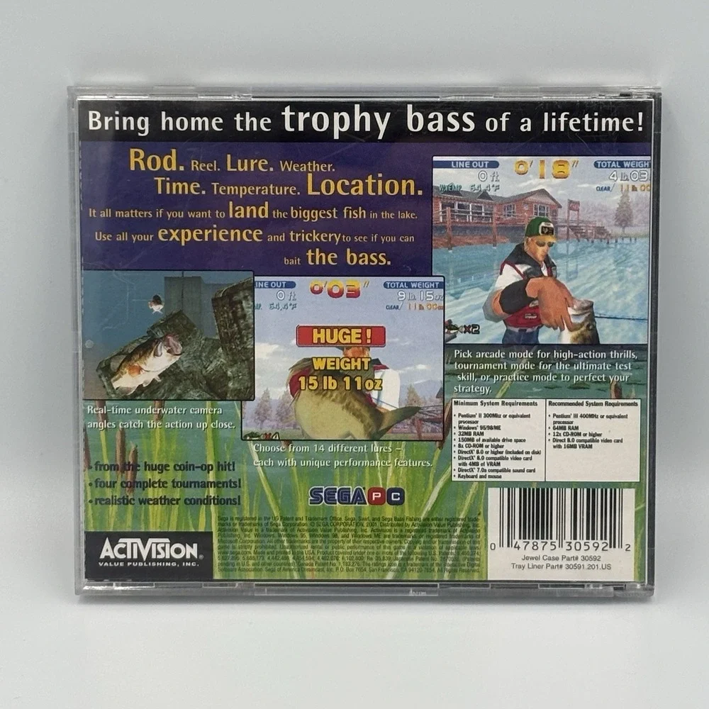 Sega‎ Bass Fishing (PC, 2001) Sega PC